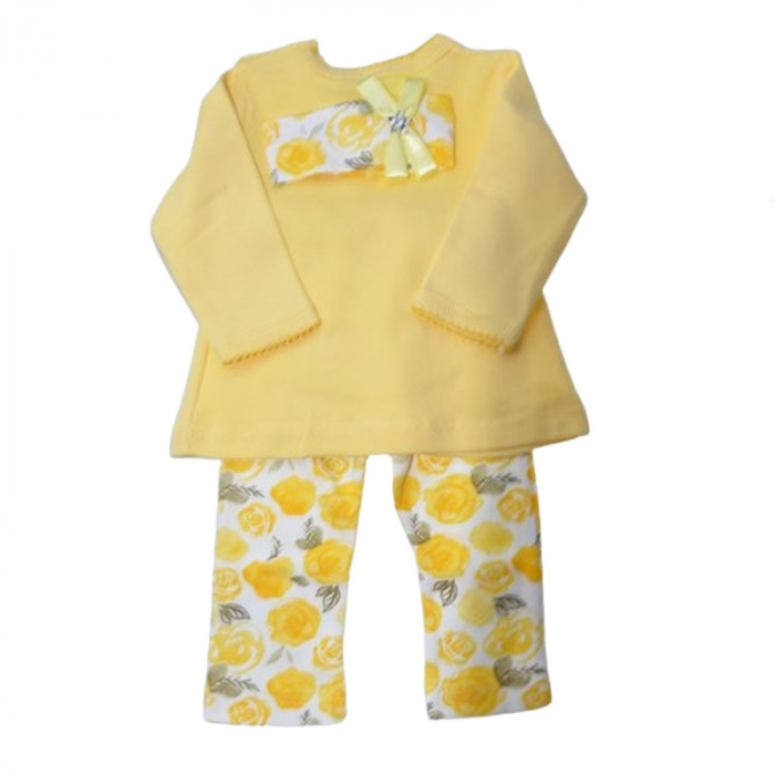 Compleu 3 piese pantaloni, bluza si bentita pentru fete Mini Junior CMPMJ-05 [3]