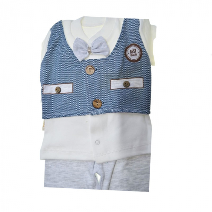 Compleu 3 piese pantaloni, bluza si caciula pentru baieti Mini Junior CMPMJ-08 [3]