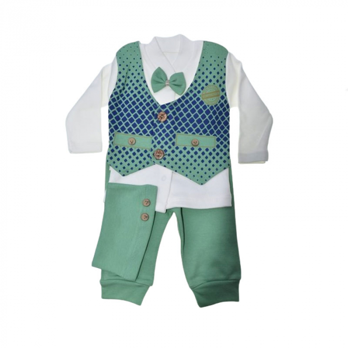 Compleu 3 piese pantaloni, bluza si caciula pentru baieti Mini Junior CMPMJ-10 [1]