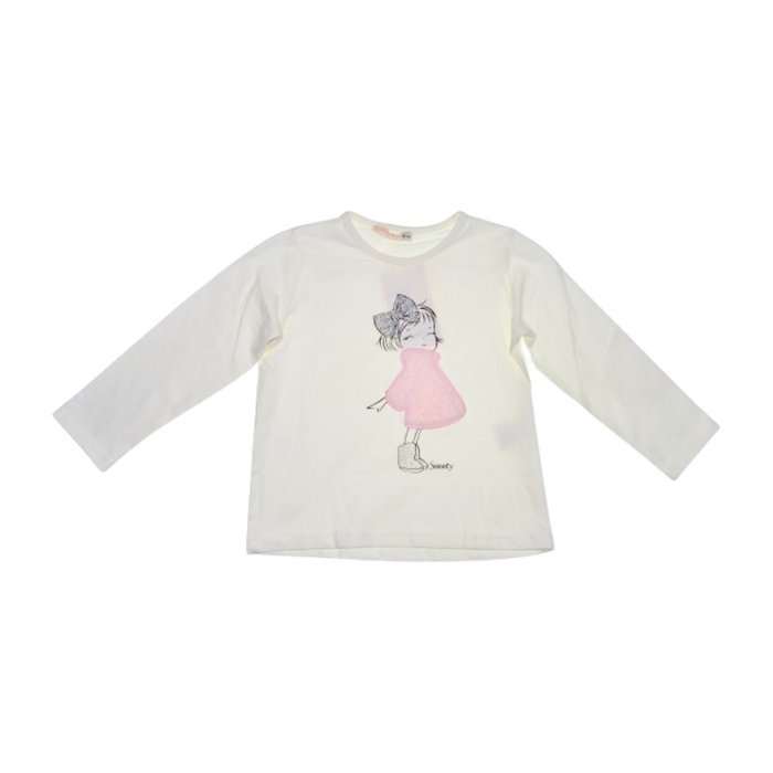 Compleu 3 piese pantaloni, bluza si cardigan pentru fete Baby Rose, COMP-4675, Roz [4]