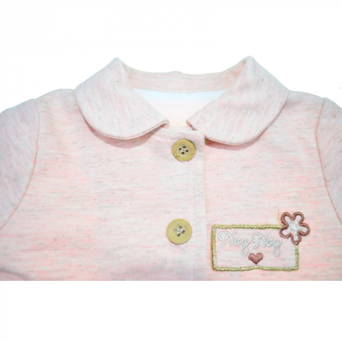 Compleu 3 piese pantaloni, bluza si cardigan pentru fete Mini Junior COMP-2305, Roz [5]