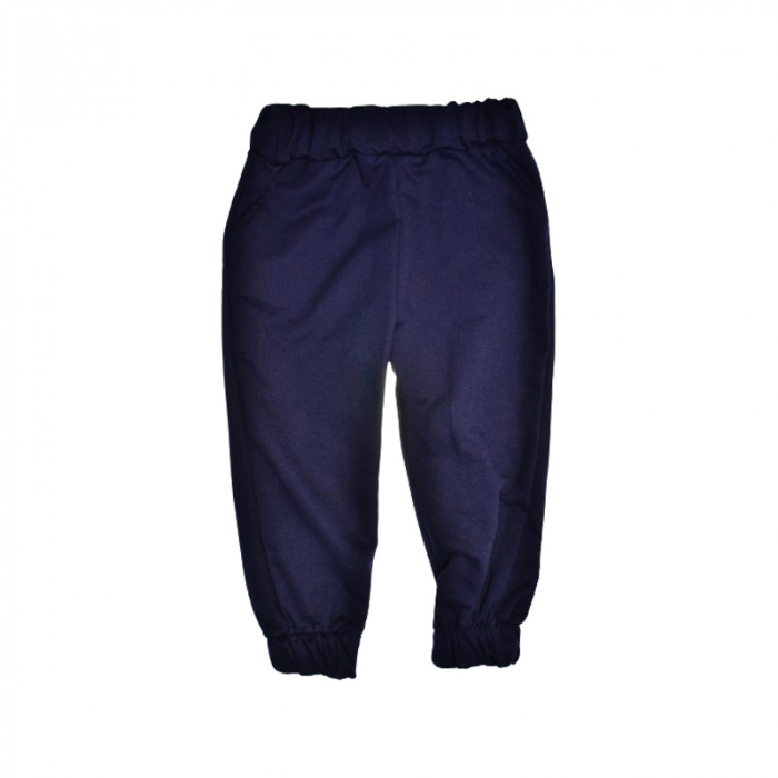 Compleu 3 piese pantaloni, bluza si jacheta cu fermoar pentru baieti Mini Junior COMP-40614, Bleumarin [3]