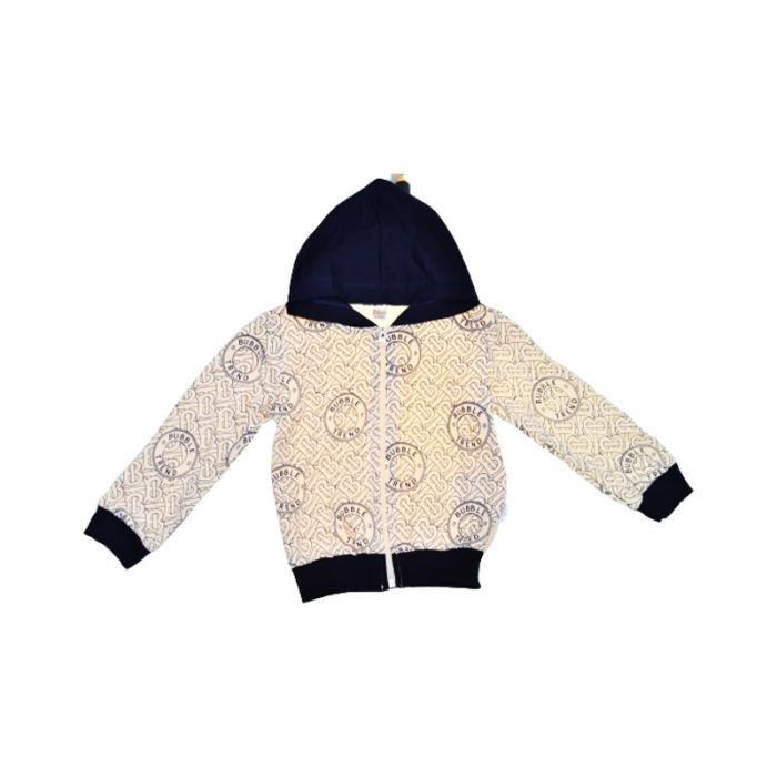 Compleu 3 piese pantaloni, bluza si jacheta cu fermoar pentru baieti Mini Junior COMP-40614, Bleumarin [6]