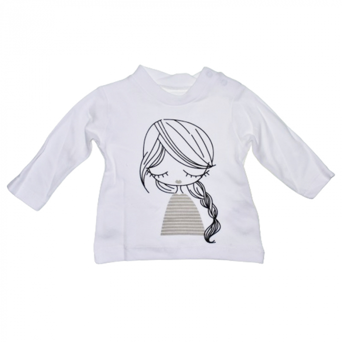 Compleu 3 piese pantaloni, bluza si jacheta cu fermoar pentru fete Mini Junior COMP-MJ1, Roz [3]