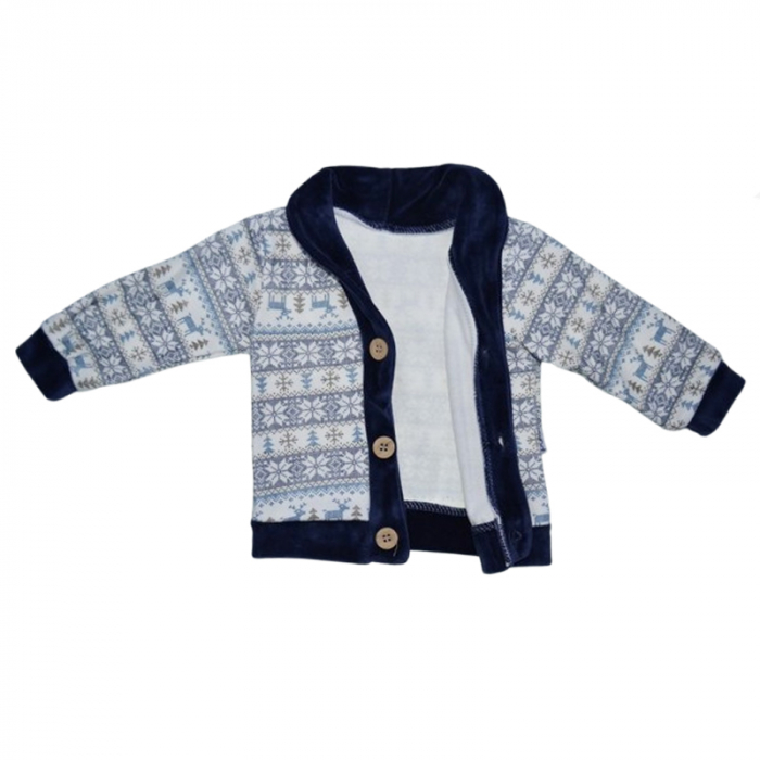 Compleu 3 piese pantaloni, bluza si jacheta pentru baieti Mini Junior CMP-MJB, Albastru [5]