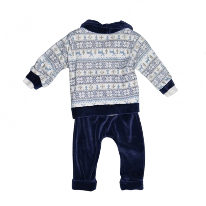 Compleu 3 piese pantaloni, bluza si jacheta pentru baieti Mini Junior CMP-MJB, Albastru [2]