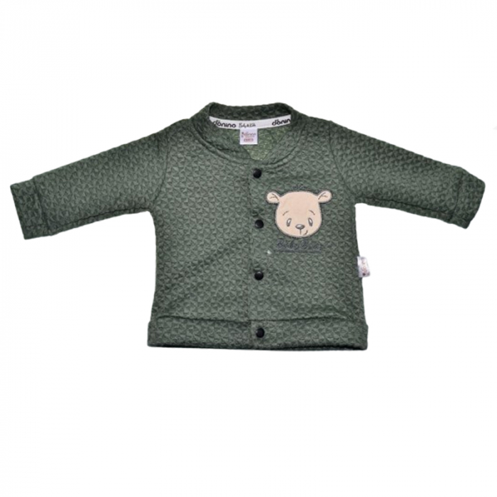 Compleu 3 piese pantaloni, bluza si jacheta pentru baieti Mini Junior SETMJ-43, Verde [5]