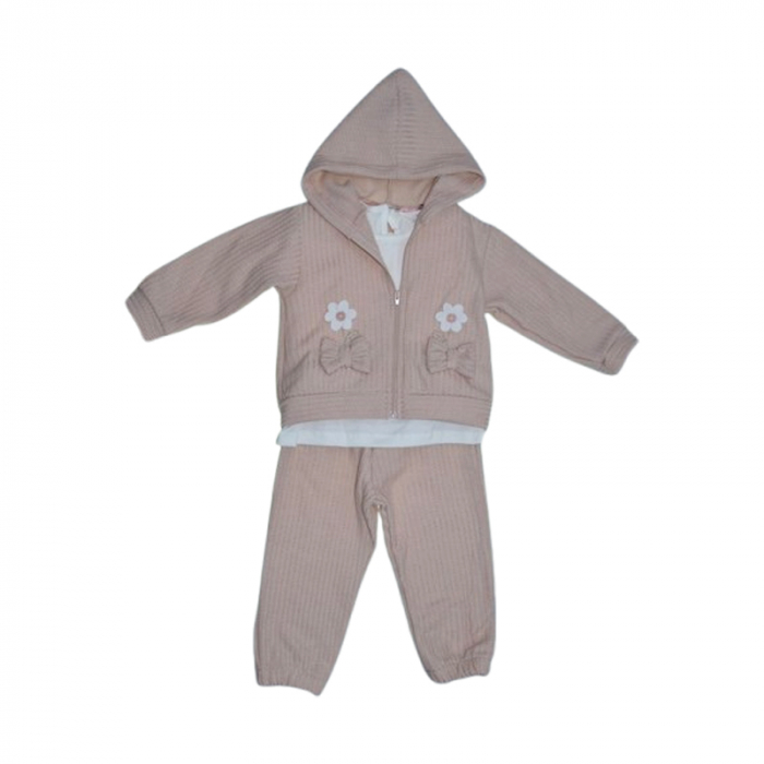 Compleu 3 piese pantaloni, bluza si jacheta pentru fete Mini Junior CMP-MJ78002, Coral [1]