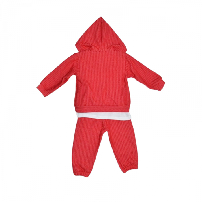 Compleu 3 piese pantaloni, bluza si jacheta pentru fete Mini Junior CMP-MJ78003, Rosu [2]