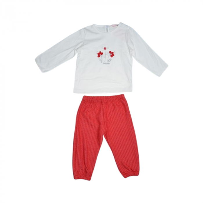 Compleu 3 piese pantaloni, bluza si jacheta pentru fete Mini Junior CMP-MJ78003, Rosu [3]