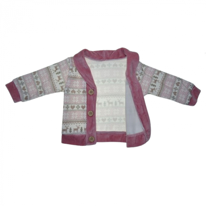 Compleu 3 piese pantaloni, bluza si jacheta pentru fete Mini Junior CMP-MJF, Roz [5]
