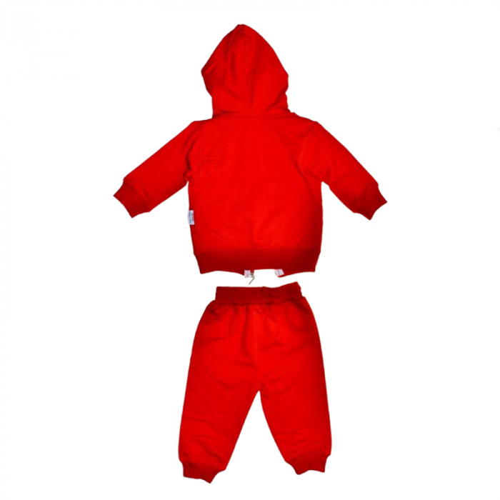 Compleu 3 piese pantaloni, bluza si jacheta pentru fete Mini Junior SETMJ-26, Rosu [2]