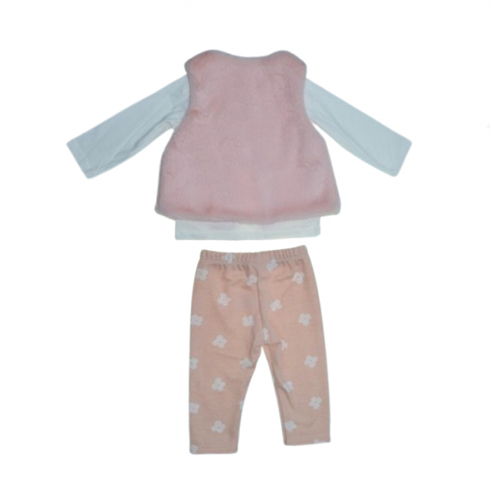 Compleu 3 piese pantaloni, bluza si vesta pentru fete Mini Junior CMP-MJ4629C, Coral [2]
