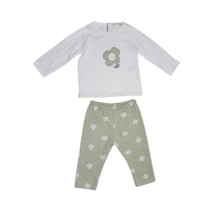 Compleu 3 piese pantaloni, bluza si vesta pentru fete, Mini Junior CMP-MJ4629V, Verde [3]