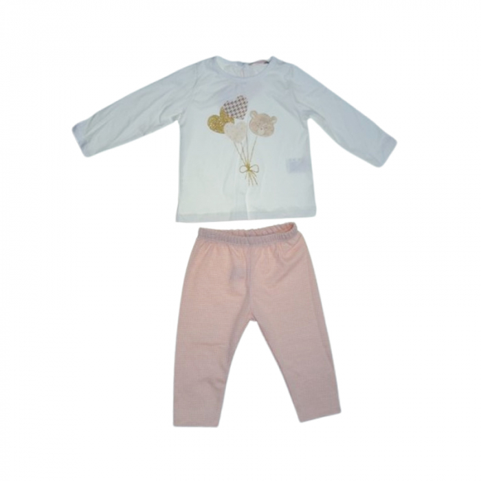 Compleu 3 piese pantaloni, bluza si vesta pentru fete, Mini Junior CMP-MJ4685R, Roz [4]