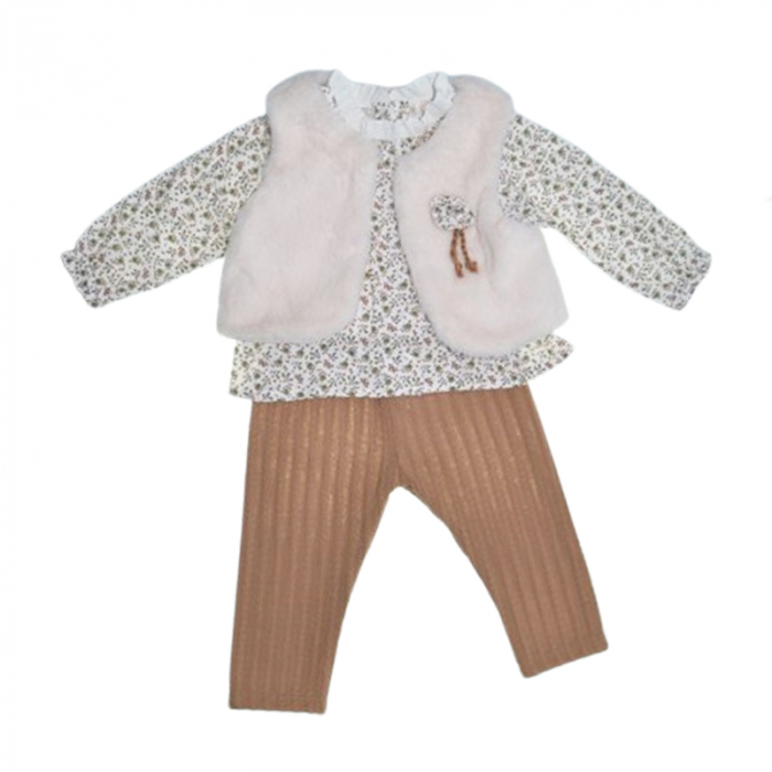 Compleu 3 piese pantaloni, bluza si vesta pentru fete Mini Junior CMP-MJ4697, Multicolor [2]