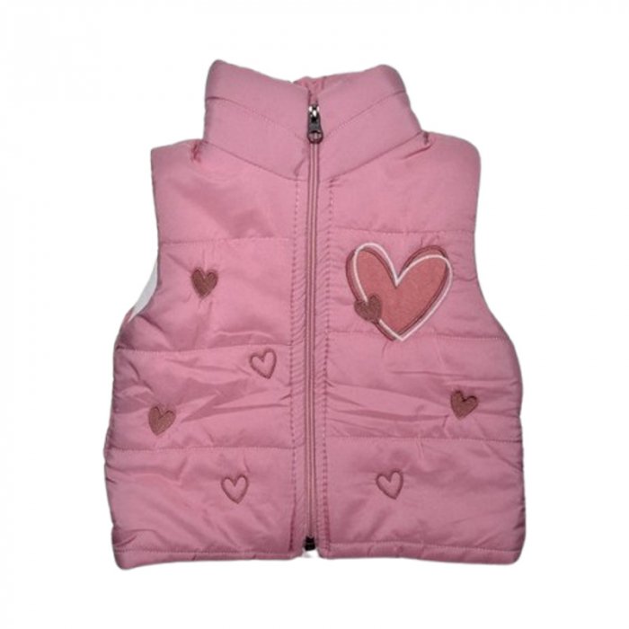 Compleu 3 piese pantaloni, bluza si vesta, pentru fete, Mini Junior CMP2021R, Roz [5]