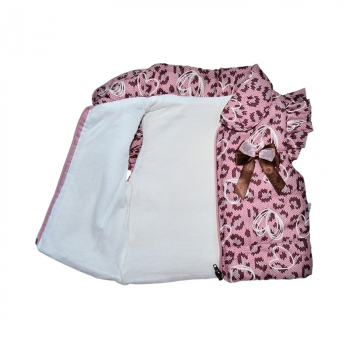 Compleu 3 piese pantaloni, bluza si vesta, pentru fete, Mini Junior CMP2084R, Roz [7]