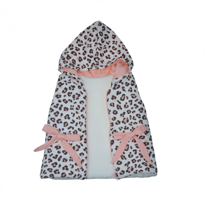 Compleu 3 piese pantaloni, bluza si vesta pentru fete Mini Junior COMP-6321, Roz [4]