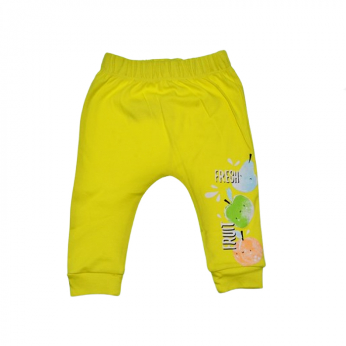 Compleu 3 piese pantaloni, body si caciula pentru copii Mini Junior SETMJ-18, Galben [3]