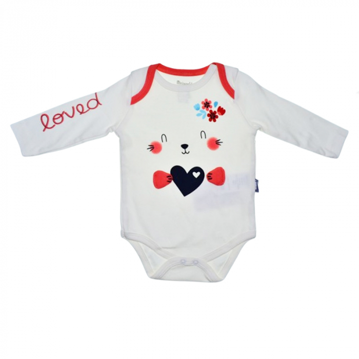 Compleu 3 piese pantaloni, body si caciula pentru fete Mini Junior SETMJ-17, Rosu [5]