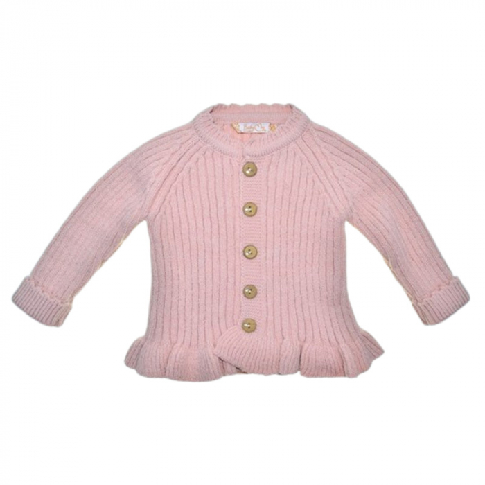 Compleu 4 piese pantaloni, body si cardigan, pentru fete, Mini Junior CMP4127C, Coral [5]
