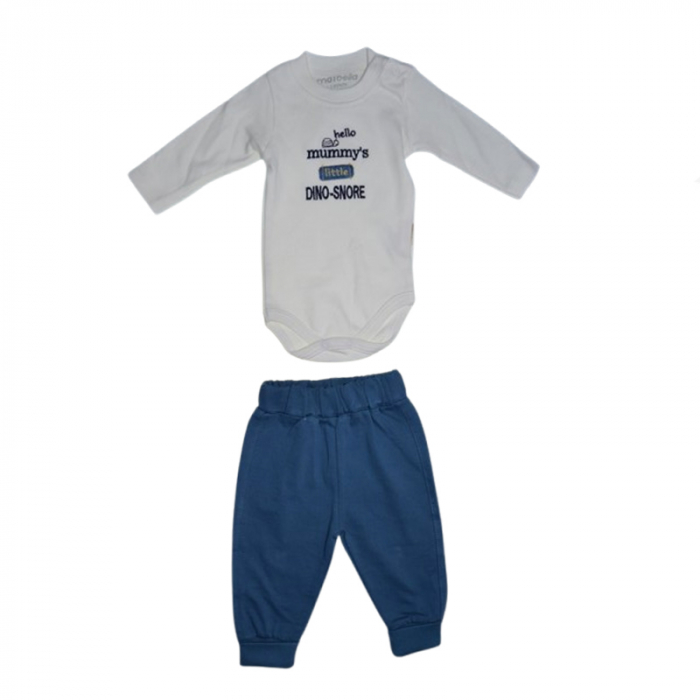 Compleu 3 piese pantaloni, body si jacheta pentru baieti Mini Junior CMP-7051A, Albastru [2]