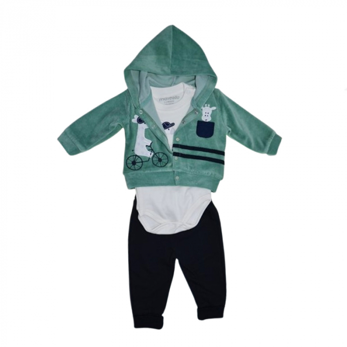 Compleu 3 piese pantaloni, body si jacheta pentru baieti Mini Junior CMP-7051V, Multicolor [1]