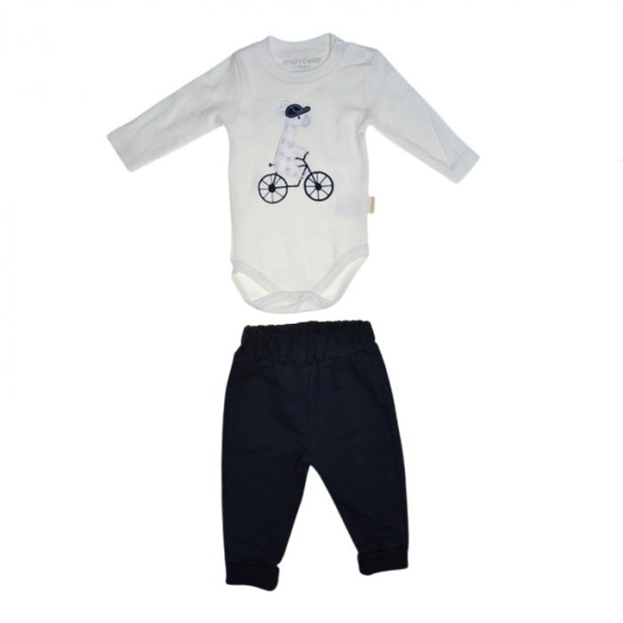 Compleu 3 piese pantaloni, body si jacheta pentru baieti Mini Junior CMP-7051V, Multicolor [3]