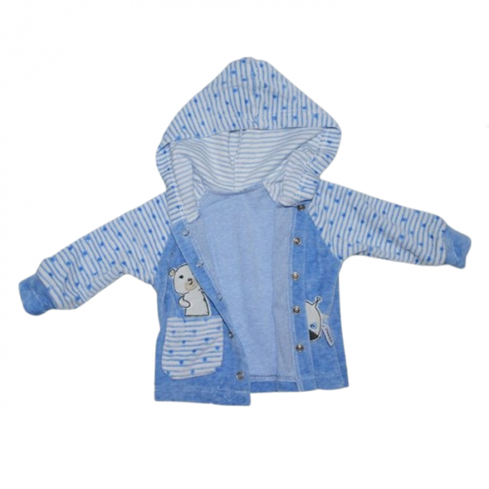 Compleu 3 piese pantaloni, body si jacheta pentru baieti Mini Junior CMP-MJ4, Albastru [4]
