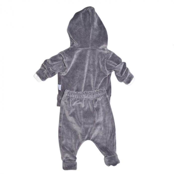 Compleu 3 piese pantaloni, body si jacheta pentru baieti Mini Junior CMP-MJ5, Gri [2]