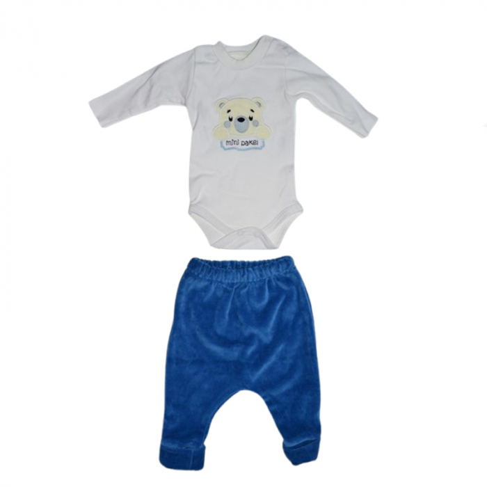 Compleu 3 piese pantaloni, body si jacheta pentru baieti Mini Junior CMP-MJ6, Albastru [3]