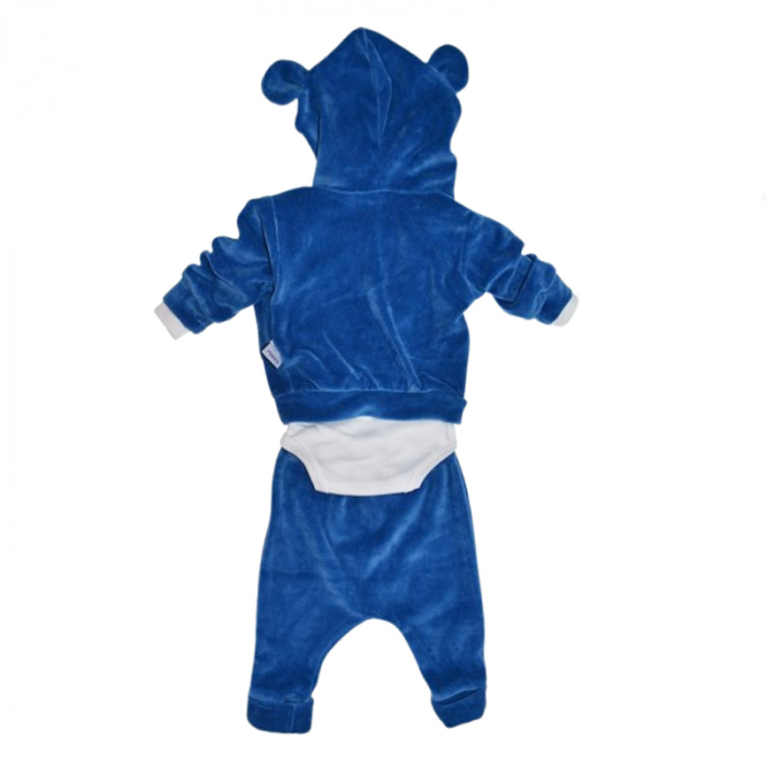 Compleu 3 piese pantaloni, body si jacheta pentru baieti Mini Junior CMP-MJ6, Albastru [2]