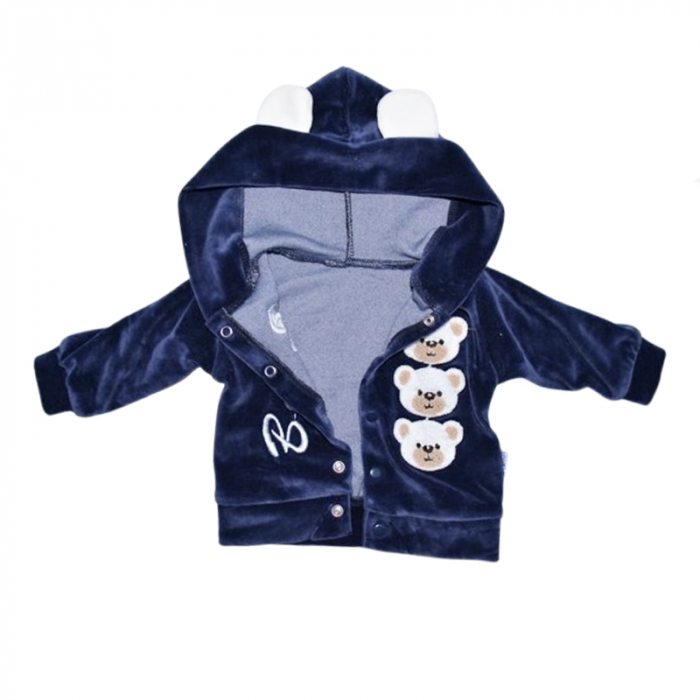 Compleu 3 piese pantaloni, body si jacheta pentru baieti Mini Junior CMP-MJ8, Bleumarin [5]