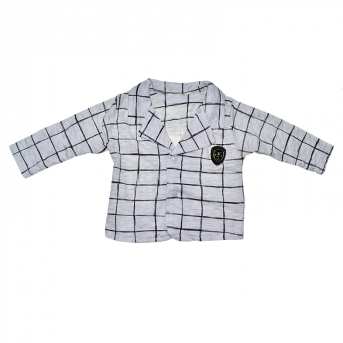 Compleu 3 piese pantaloni, body si jacheta pentru baieti Mini Junior SETMJ-13, Gri [5]