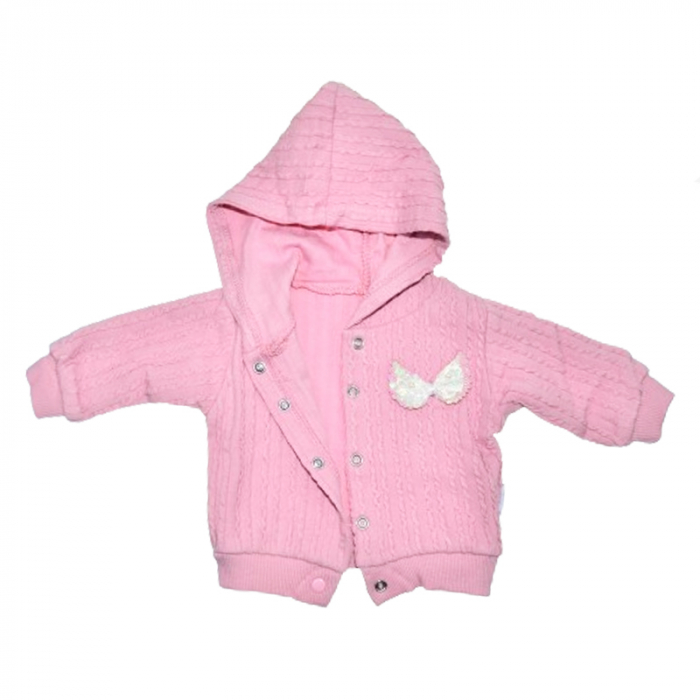 Compleu 3 piese pantaloni, body si jacheta pentru fete Mini Junior COMP-MJ30, Roz [4]