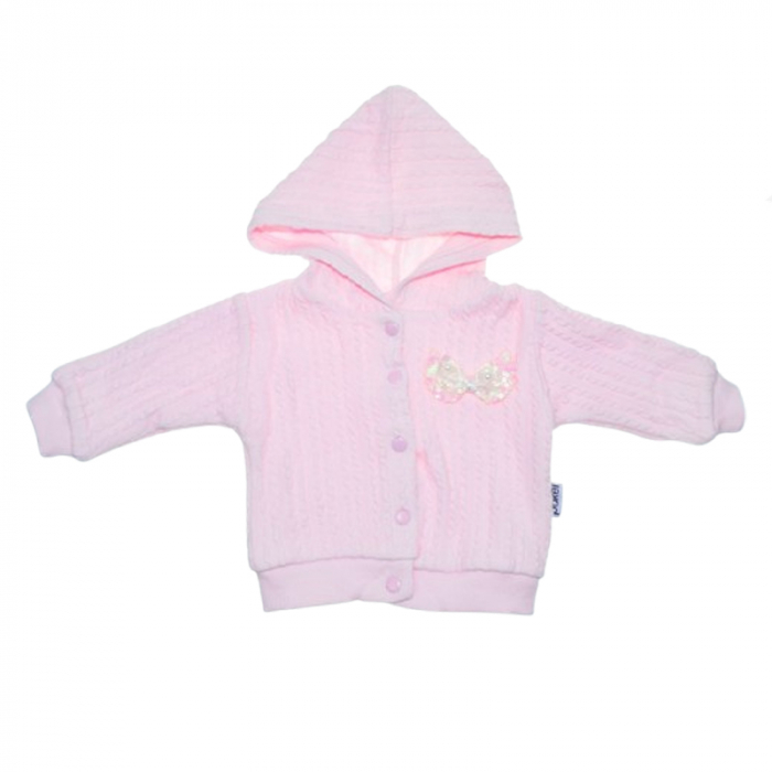 Compleu 3 piese pantaloni, body si jacheta pentru fete Mini Junior SETMJ-12, Roz [5]