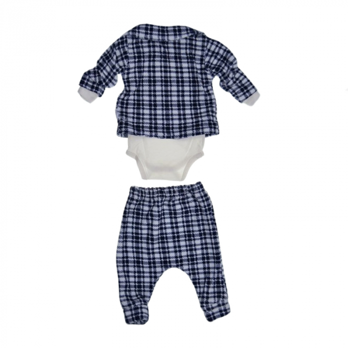 Compleu 3 piese pantaloni, body si sacou pentru baieti Mini Junior CMP-MJ003, Albastru [2]