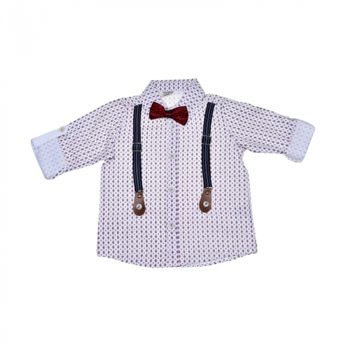 Compleu 3 piese pantaloni, camasa si papion pentru baieti Mini Junior COMP-13041, Bleumarin [3]