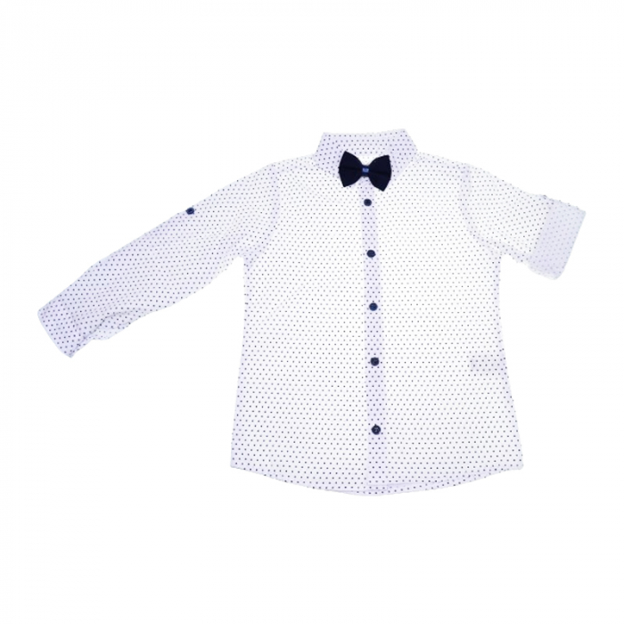 Compleu 3 piese pantaloni, camasa si papion pentru baieti Mini Junior COMP-5811, Bleumarin [4]