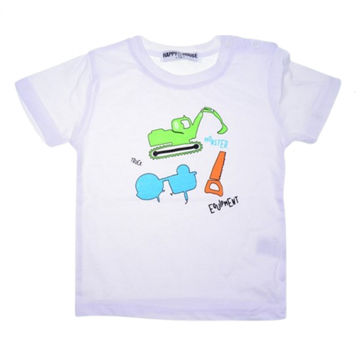 Compleu 3 piese pantaloni, tricou si jacheta pentru baieti Happy House WB-3387, Negru [5]