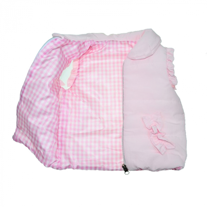 Compleu 3 piese pantaloni, vesta si bluza pentru fete Mini Junior COMP-MJ27, Roz [4]