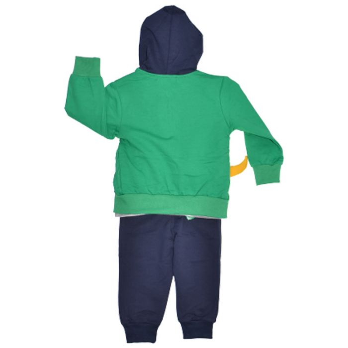 Compleu 3 piese pentru baieti Happy House WB-3080V, Verde [2]
