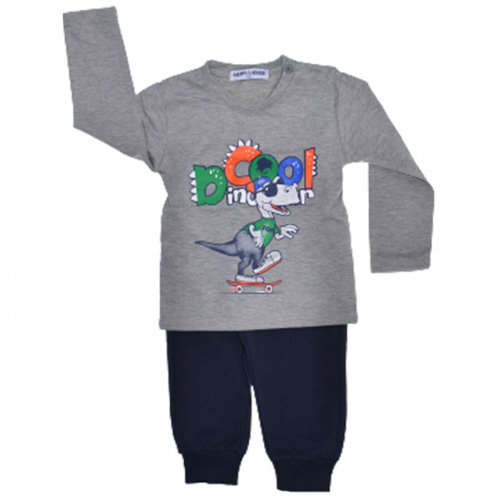 Compleu 3 piese pentru baieti Happy House WB-3080V, Verde [3]