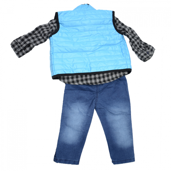 Compleu 3 piese pentru baieti Mini Junior BBW-3-68, Multicolor [2]