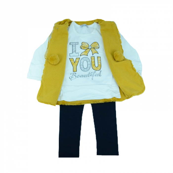 Compleu 3 piese pentru fete Happy House HH197GA-140, Multicolor [7]