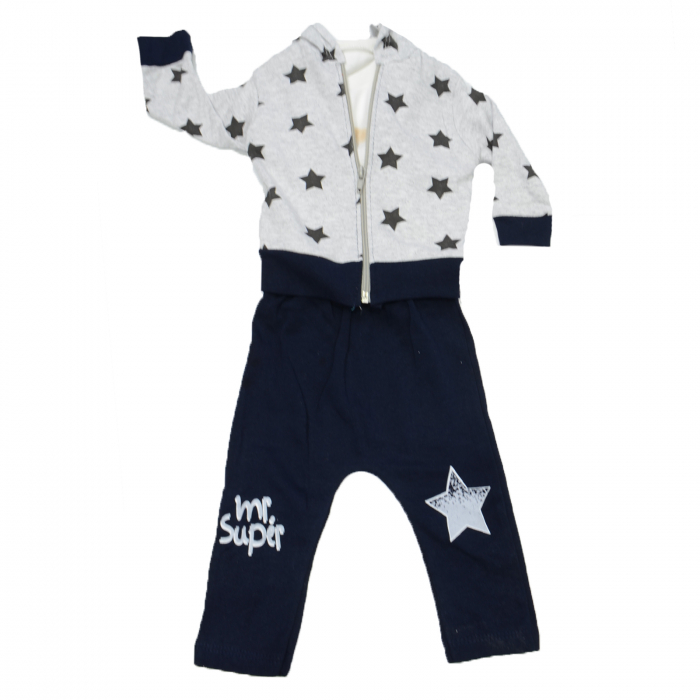 Compleu 3 piese pentru baieti Mini Junior KTA-5-68, Gri [1]