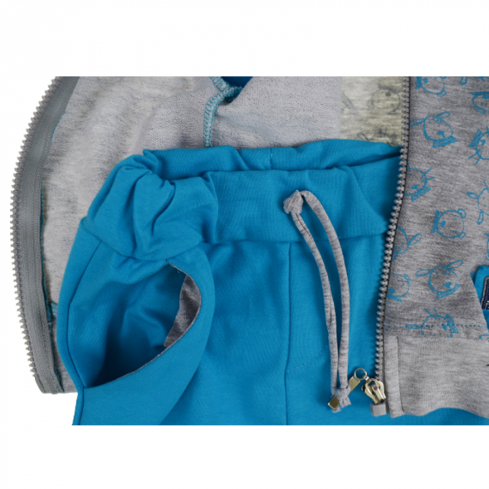 Compleu 2 piese pentru baieti Mini Junior TRN-1, Albastru [3]