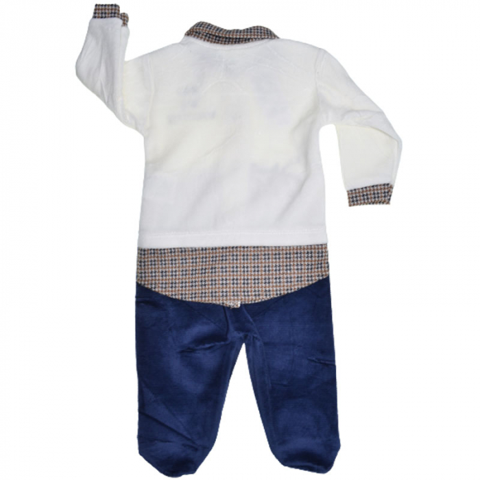 Compleu 5 piese pentru baieti Bebelinna 020823BL, Bleumarin [2]