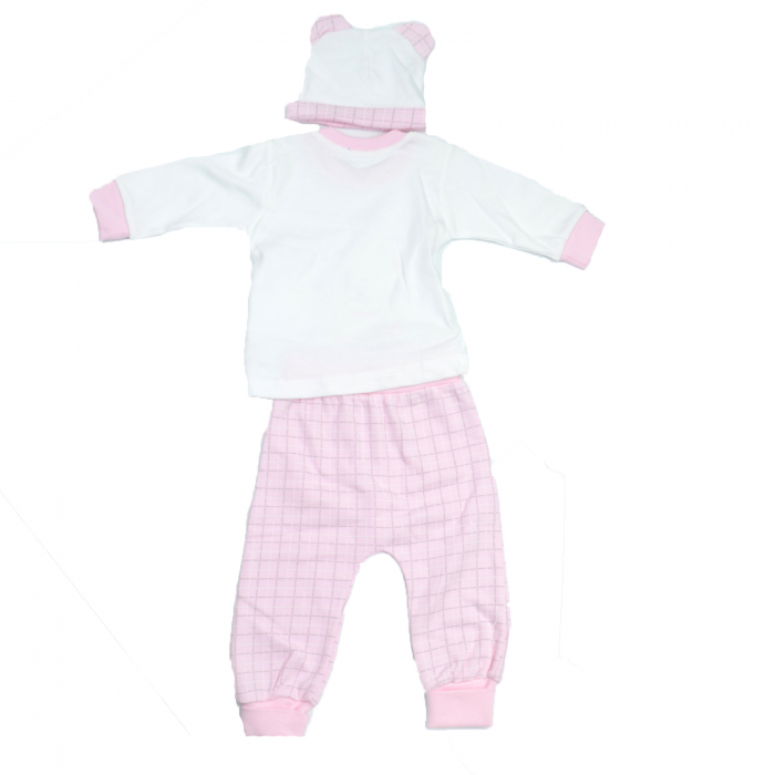 Compleu 3 piese pentru fete Mini Junior BBW-17-62, Roz [2]